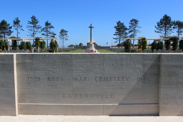 Ryes War Cemetery in Normandy