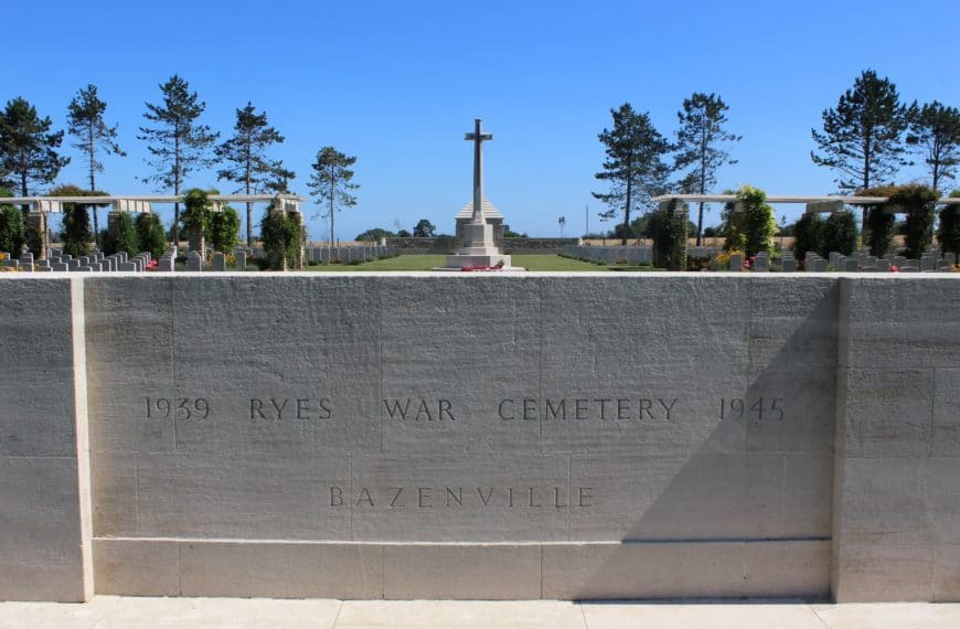 Ryes War Cemetery in Normandy